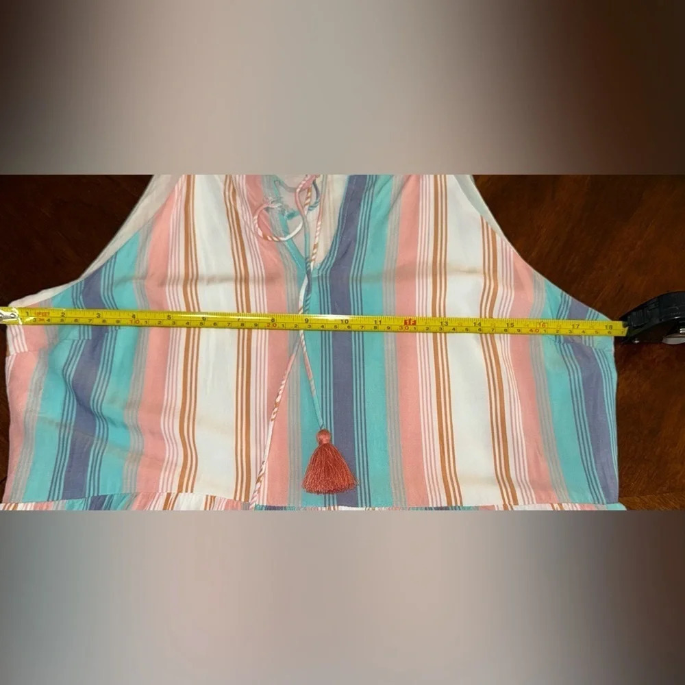 Matilda Jane Women's Let's Go Together Sunset Season Striped Maxi Size M - Picture 4 of 9